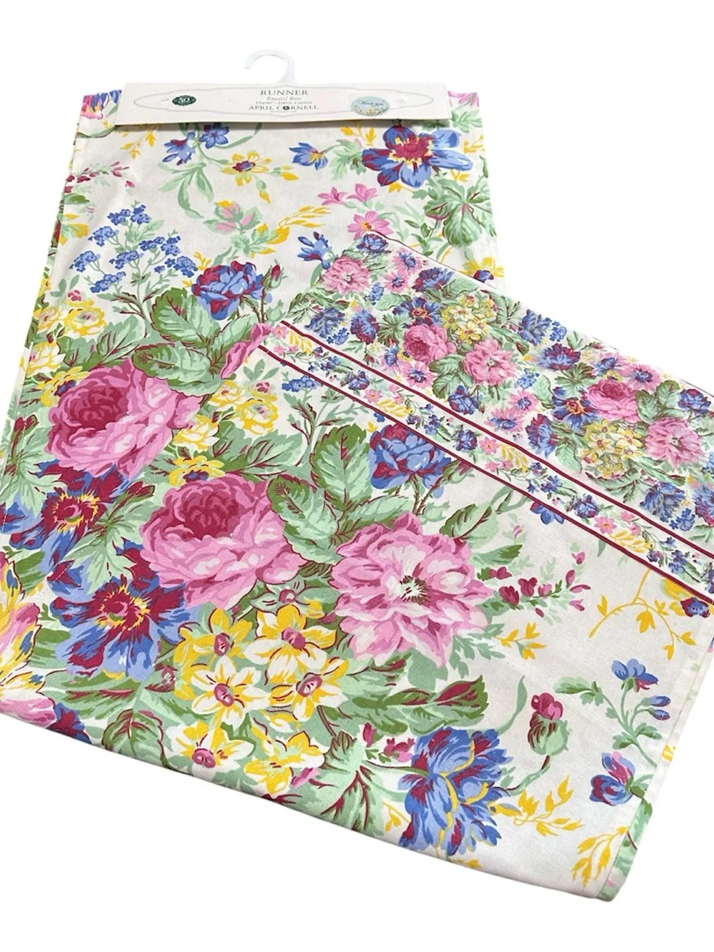 NEW April Cornell ETERNAL ROSE Table Runner 16” x 90”